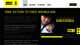 What Amnesty.org.nz website looked like in 2020 (3 years ago)