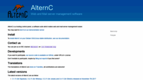 What Alternc.com website looked like in 2020 (3 years ago)