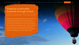 What Actionsustainability.com website looked like in 2020 (3 years ago)