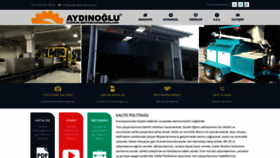 What Aydinoglumakina.com website looked like in 2020 (3 years ago)