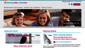 What Ablakcsere-muanyag-ablak.hu website looked like in 2020 (3 years ago)