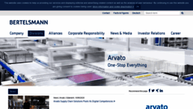 What Arvato.com website looked like in 2020 (3 years ago)