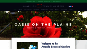 What Amarillobotanicalgardens.org website looked like in 2020 (3 years ago)