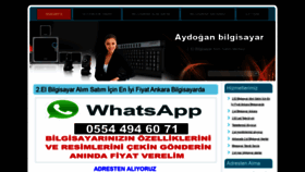 What Aydoganbilgisayar.com.tr website looked like in 2020 (3 years ago)