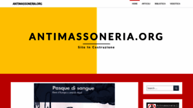 What Antimassoneria.org website looked like in 2020 (3 years ago)