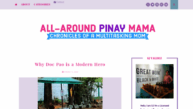 What Allaroundpinaymama.com website looked like in 2020 (3 years ago)