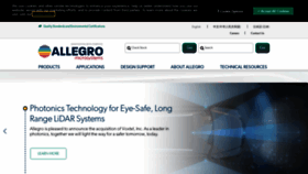 What Allegromicro.com website looked like in 2020 (3 years ago)