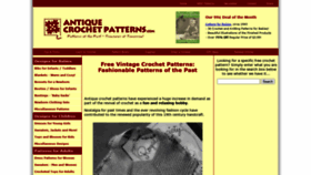 What Antiquecrochetpatterns.com website looked like in 2020 (3 years ago)