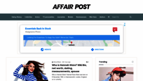 What Affairpost.com website looked like in 2020 (3 years ago)