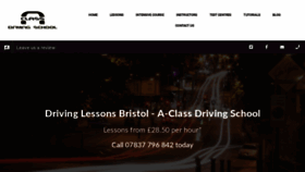What A-class-driving.com website looked like in 2020 (3 years ago)