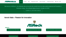 What Asrock.it website looked like in 2020 (3 years ago)