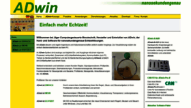 What Adwin.de website looked like in 2020 (3 years ago)