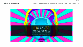 What Artsinbushwick.org website looked like in 2020 (3 years ago)