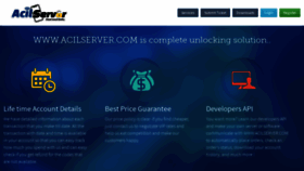 What Acilserver.com website looked like in 2020 (3 years ago)