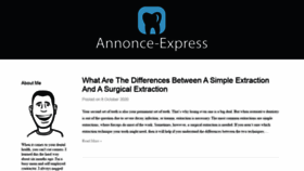 What Annonce-express.com website looked like in 2020 (3 years ago)