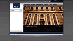 What Alta.cz website looked like in 2020 (3 years ago)