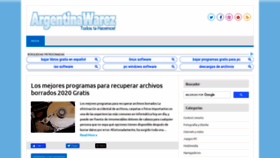 What Argentinawarez.com.ar website looked like in 2020 (3 years ago)