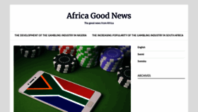 What Africagoodnews.com website looked like in 2020 (3 years ago)