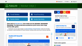 What Advokati.kukulele.com website looked like in 2020 (3 years ago)