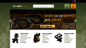 What Airsoftguns.cz website looked like in 2020 (3 years ago)