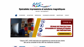 What Aais.fr website looked like in 2020 (3 years ago)