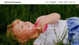 What Andrewchealphotography.com website looked like in 2020 (3 years ago)