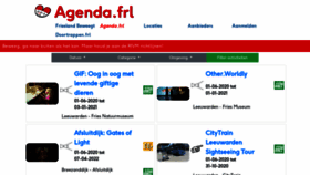 What Agenda.frl website looked like in 2020 (3 years ago)