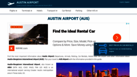 What Austin-airport.com website looked like in 2020 (3 years ago)