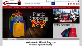 What Aplasticbag.com website looked like in 2020 (3 years ago)
