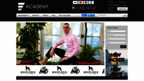 What Academymenswear.co.uk website looked like in 2020 (3 years ago)