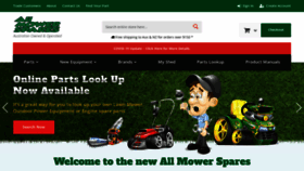 What Allmowerspares.com.au website looked like in 2020 (3 years ago)