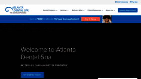 What Atlantadentalspa.com website looked like in 2020 (3 years ago)