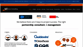 What Avcoconsulting.com website looked like in 2020 (3 years ago)