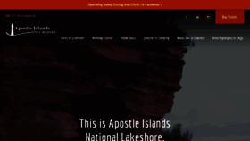 What Apostleisland.com website looked like in 2020 (3 years ago)