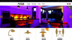 What Arlux-lighting.fr website looked like in 2020 (3 years ago)