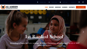 What Al-ameenschool.com website looked like in 2020 (3 years ago)
