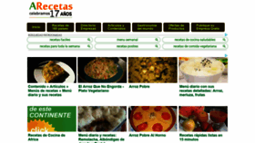 What Arecetas.com website looked like in 2020 (3 years ago)