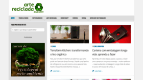 What Artereciclada.com.br website looked like in 2020 (5 years ago)