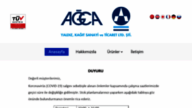 What Agca.com.tr website looked like in 2020 (3 years ago)