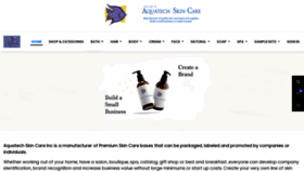 What Aquatech-skincare.com website looked like in 2020 (3 years ago)