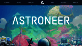 What Astroneer.space website looked like in 2020 (3 years ago)