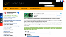What Astro-vani.com website looked like in 2020 (3 years ago)
