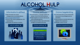 What Alcoholhulp.be website looked like in 2020 (3 years ago)