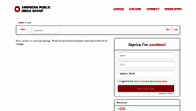 What Americanpublicmedia.applicantpro.com website looked like in 2020 (3 years ago)