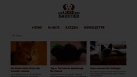What Ausliebezumhaustier.de website looked like in 2020 (3 years ago)