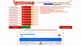 What Allekoszyk.pl website looked like in 2020 (4 years ago)