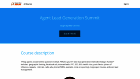 What Agentleadgenerationsummit.com website looked like in 2020 (3 years ago)