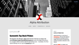 What Alphaattribution.com website looked like in 2020 (3 years ago)