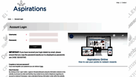 What Aspirationsonline.co.uk website looked like in 2020 (3 years ago)