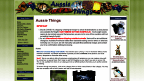 What Aussiethings.com.au website looked like in 2020 (3 years ago)